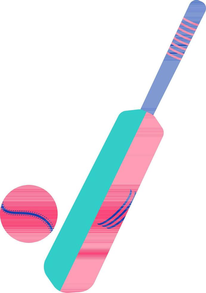 cricket gioco icona con pipistrello e palla per giocare a. vettore