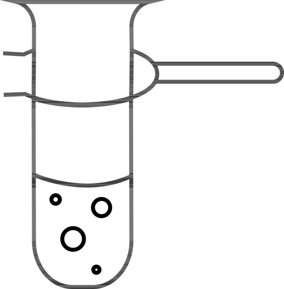 piatto illustrazione di test tubo. vettore