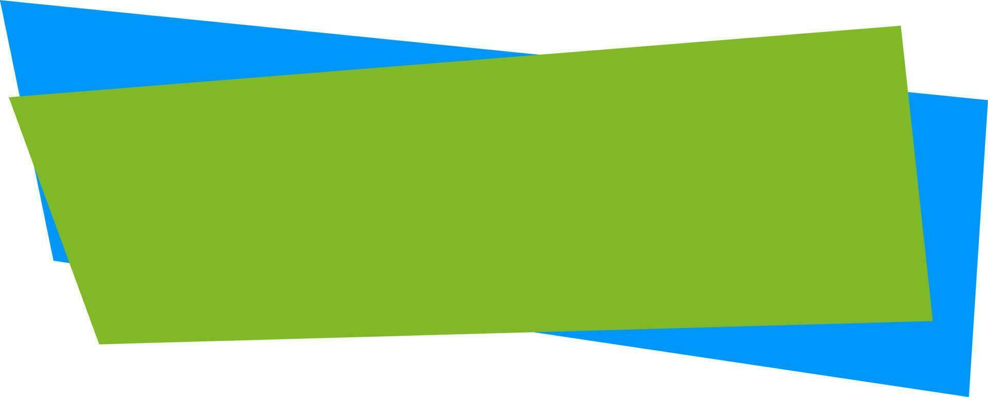 verde e blu banner design. vettore