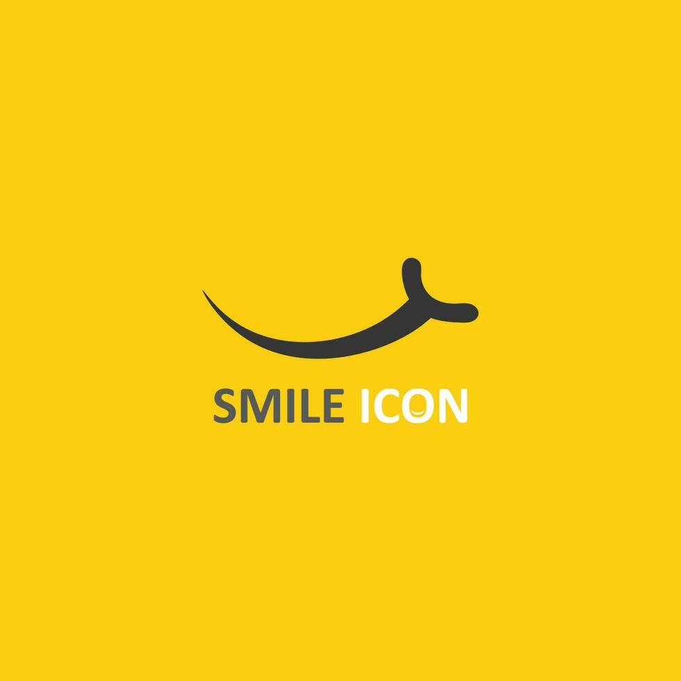 icona sorriso, sorriso, disegno vettoriale logo felice business emoticon, design divertente e vettore emoji felicità