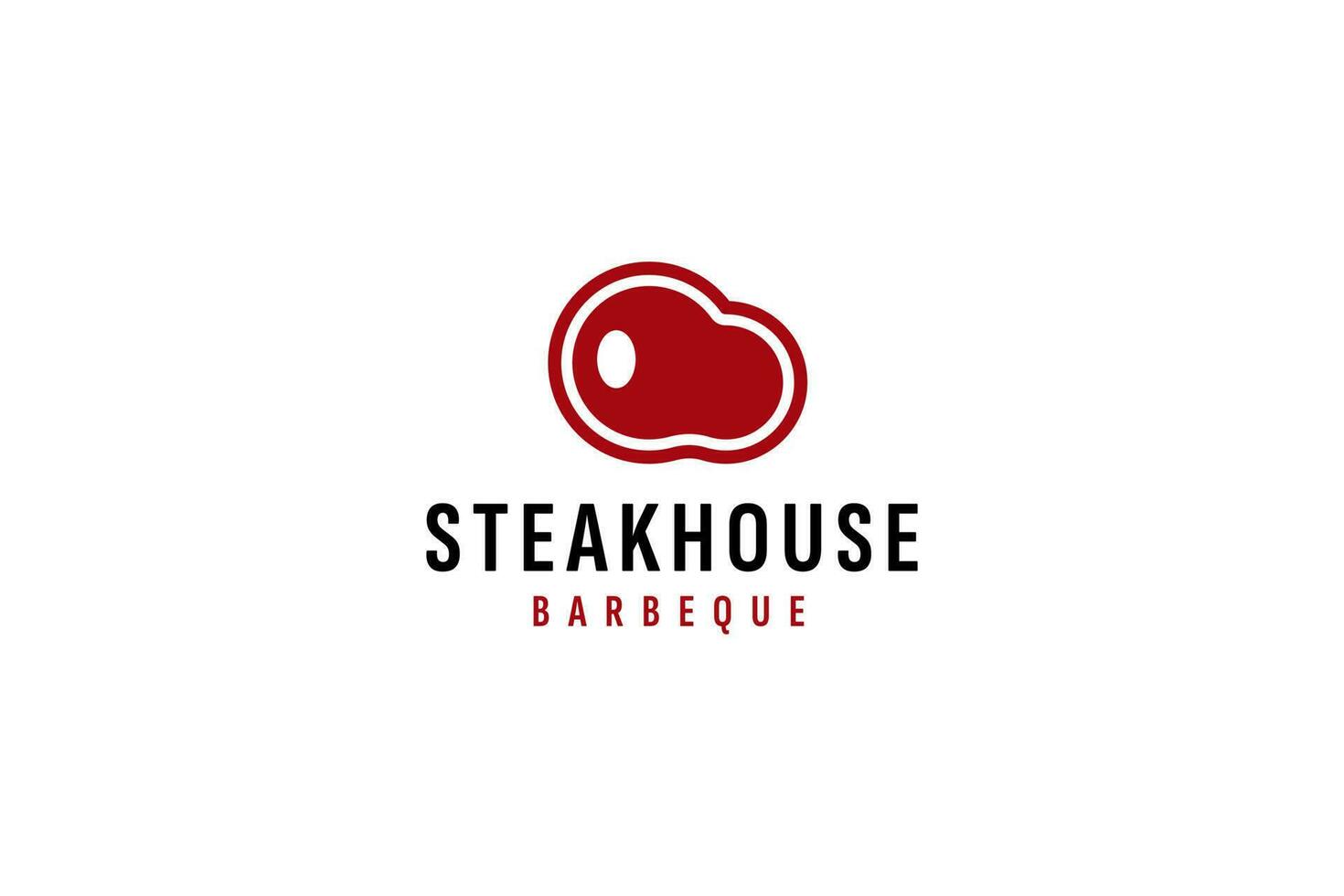 bistecca Casa logo vettore icona illustrazione
