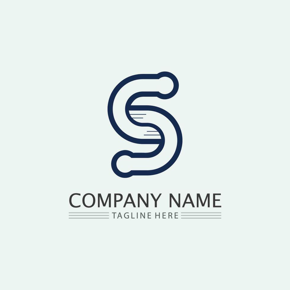 logo della lettera s aziendale aziendale vettore