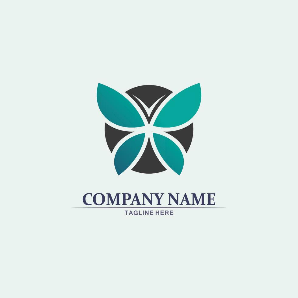 vettore farfalla concettuale semplice, icona colorata. logo. illustrazione vettoriale