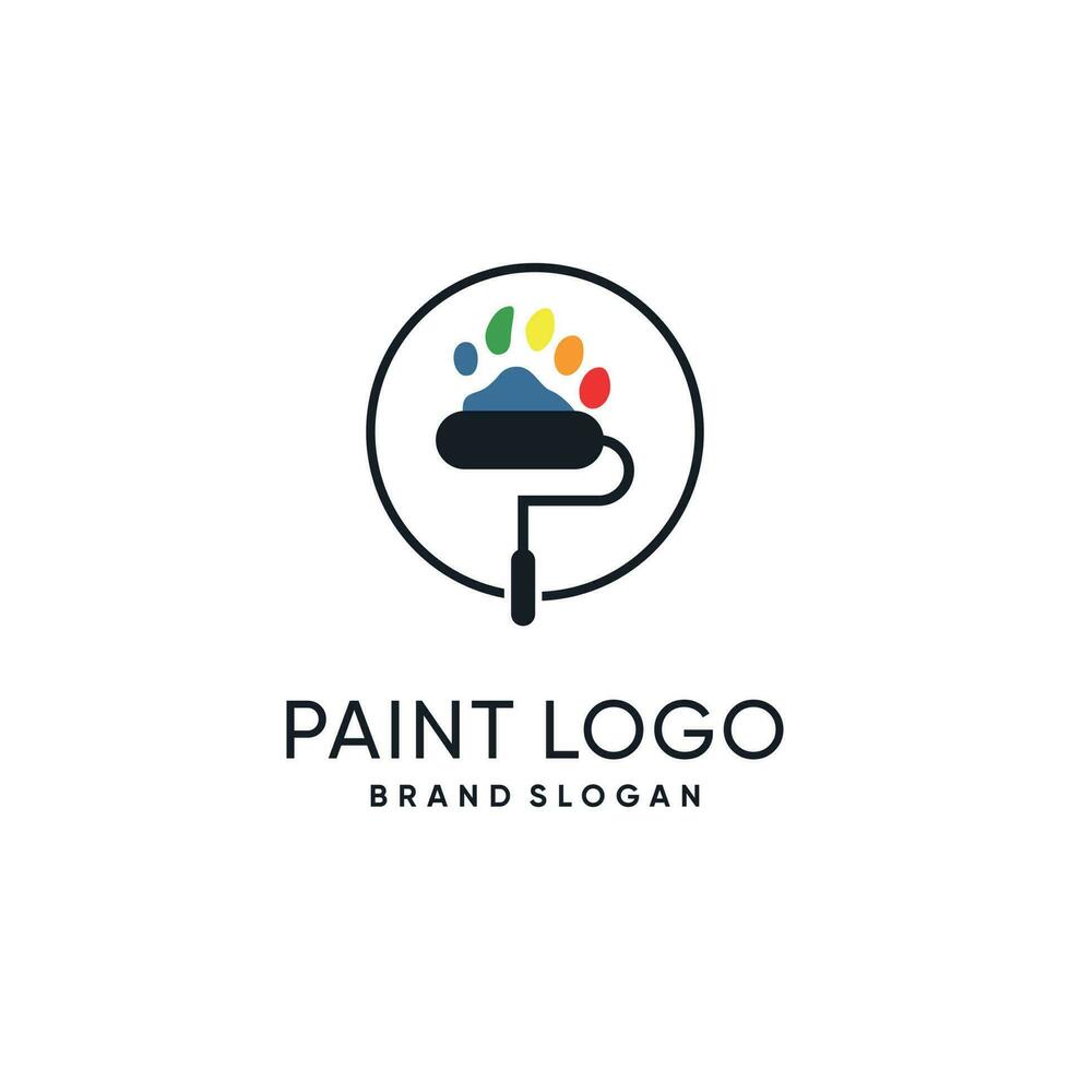 dipingere logo design vettore icona con creativo unico idea