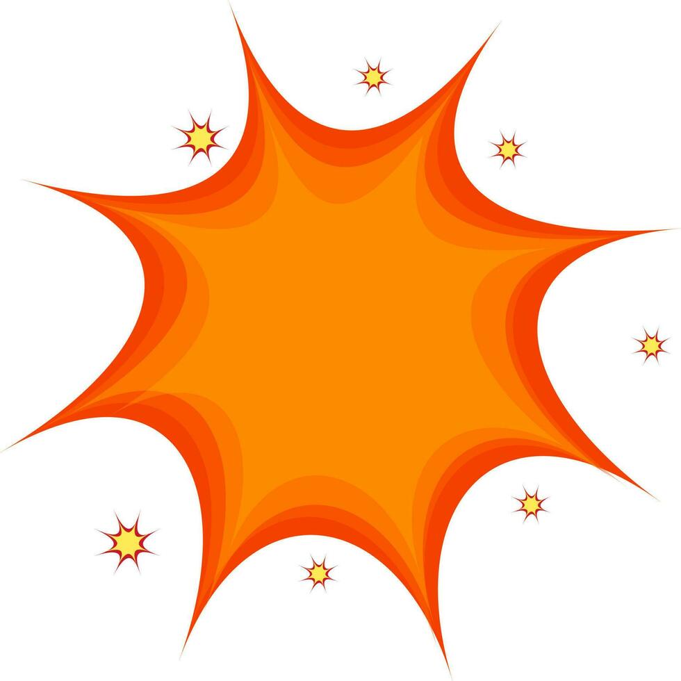 illustrazione di arancia pop arte esplosione. vettore