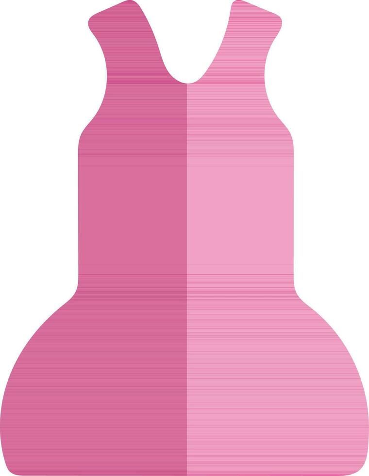 illustrazione di un' rosa vestire. vettore