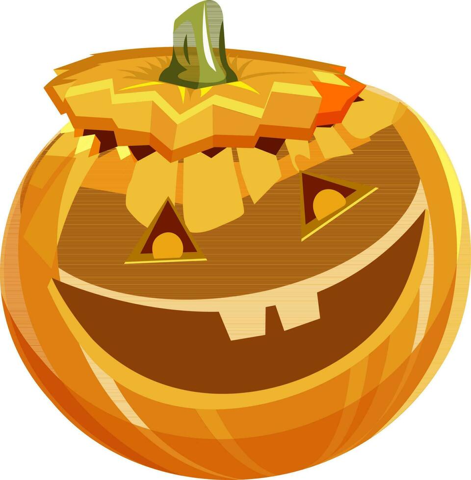 illustrazione di zucca per Halloween concetto. vettore