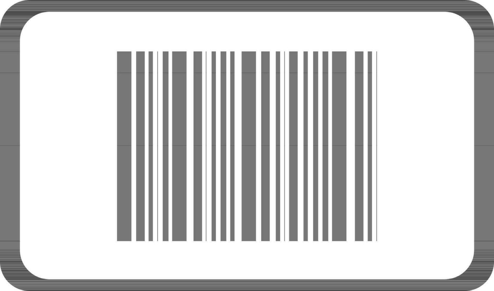 illustrazione di un' codice a barre nel nero e bianca colore. vettore