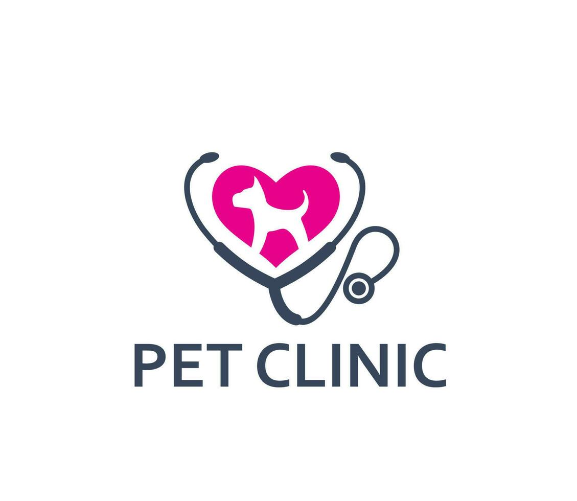 animale domestico clinica, animale cura veterinario, cane nel cuore vettore