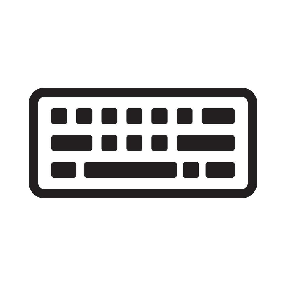 tastiera icona vettore