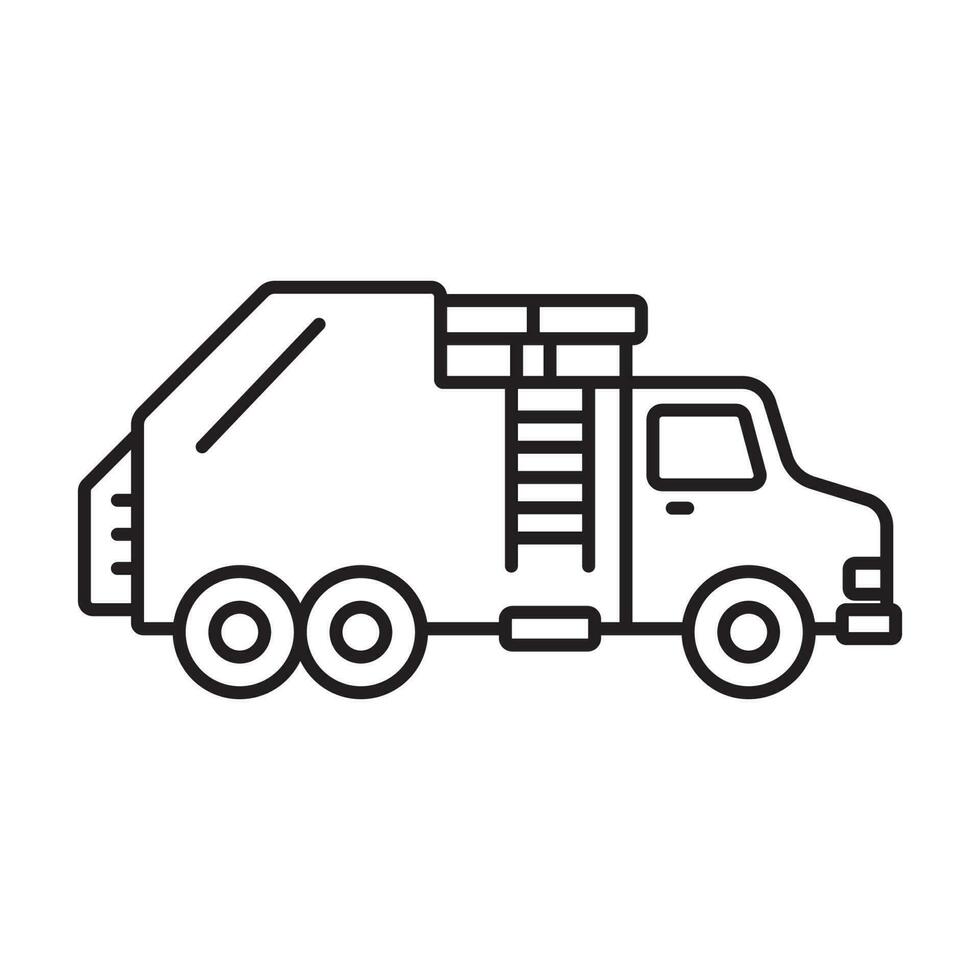 spazzatura camion icona vettore
