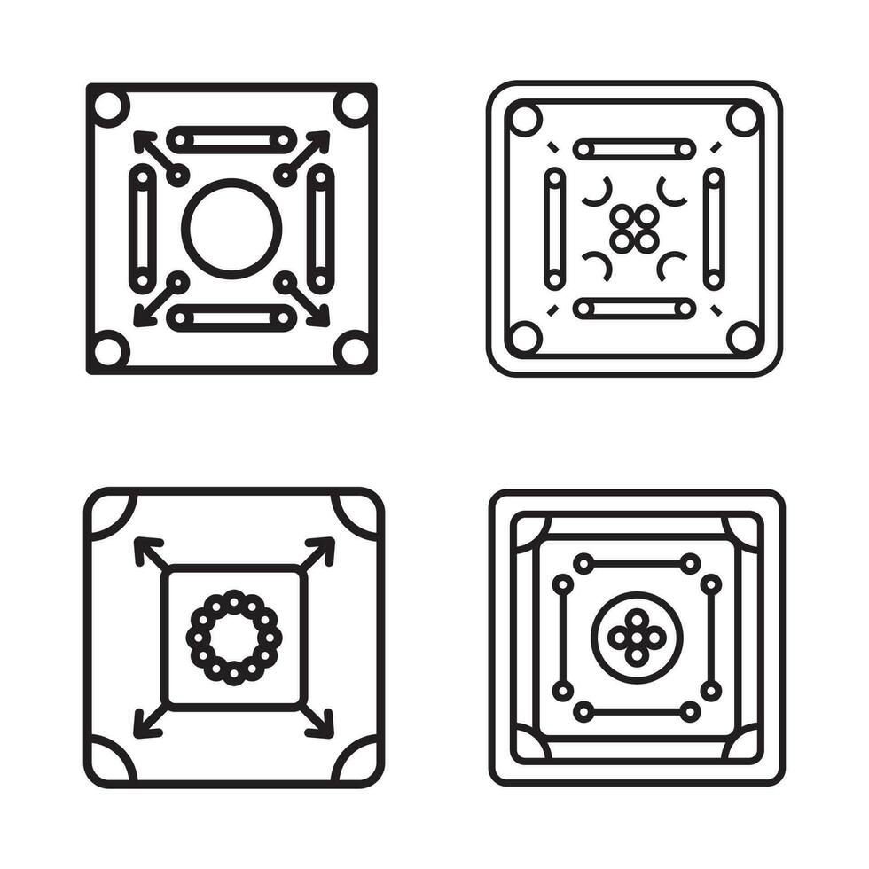 carrom tavolo icona vettore