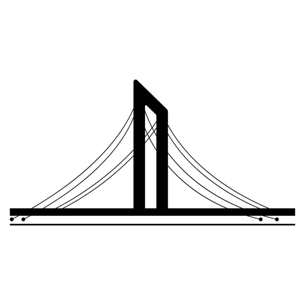 ponte logo vettore illustrazione