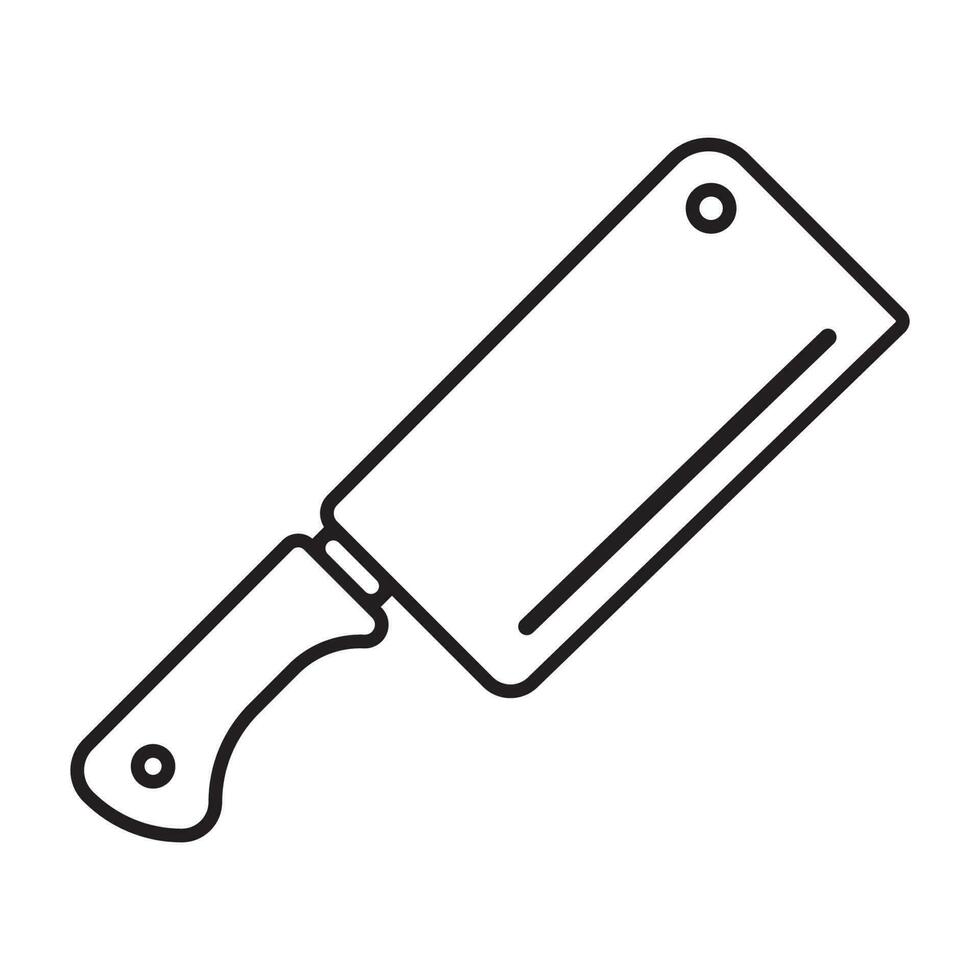 macellaio coltello icona vettore