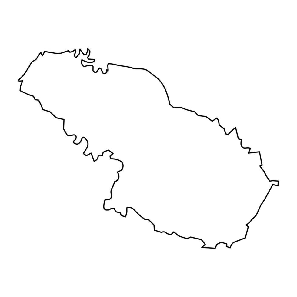 virovitica podravina carta geografica, suddivisioni di Croazia. vettore illustrazione.