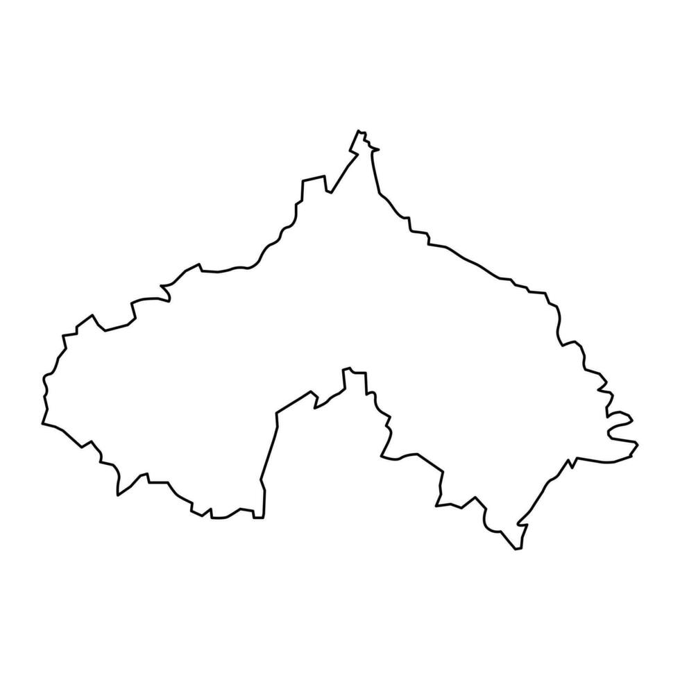 koprivnica krizevci carta geografica, suddivisioni di Croazia. vettore illustrazione.