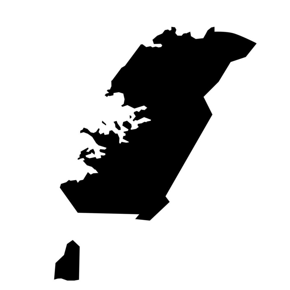 capitale regione carta geografica, amministrativo quartiere di Islanda. vettore illustrazione.