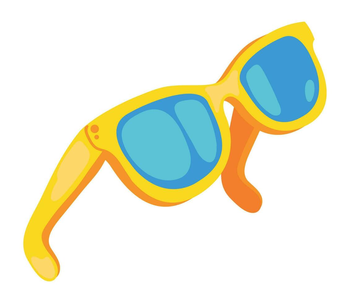 occhiali da sole cartone animato vettore icona design