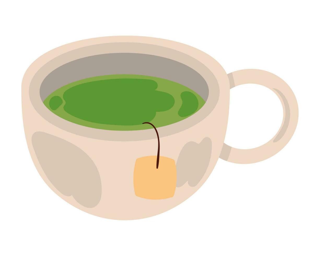tè tazza vettore icona isolato
