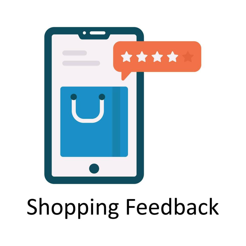 shopping risposta vettore piatto icona design illustrazione. e-commerce e shopping simbolo su bianca sfondo eps 10 file