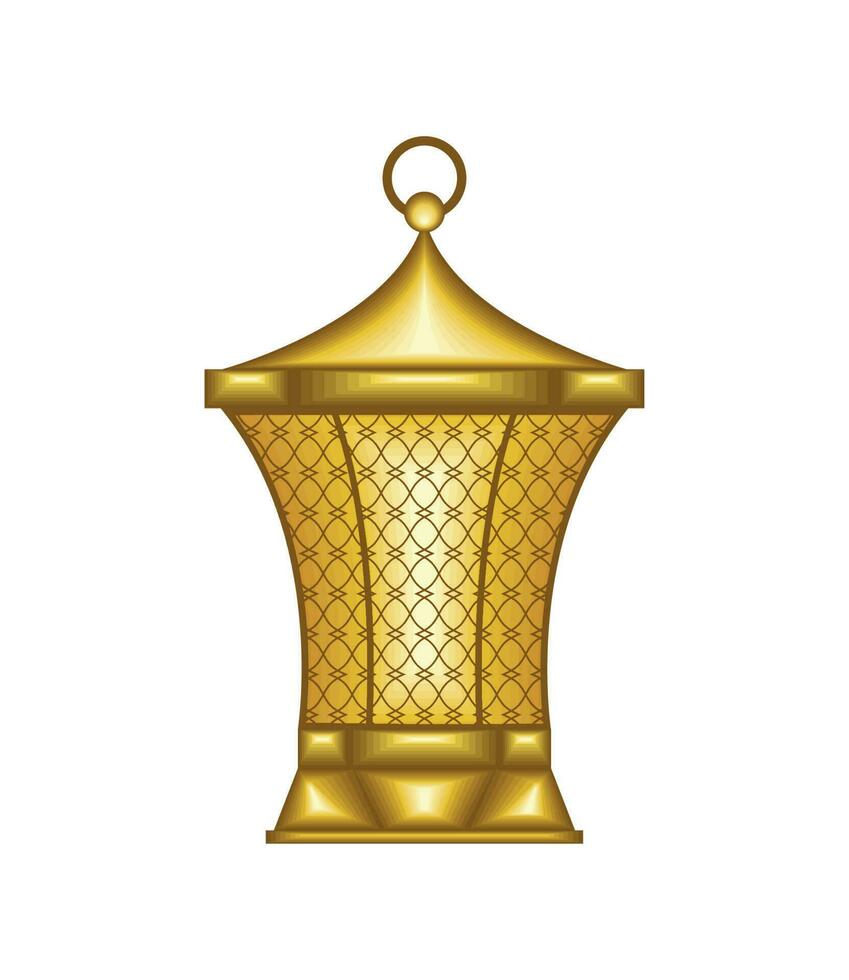 Arabo oro lampada vettore