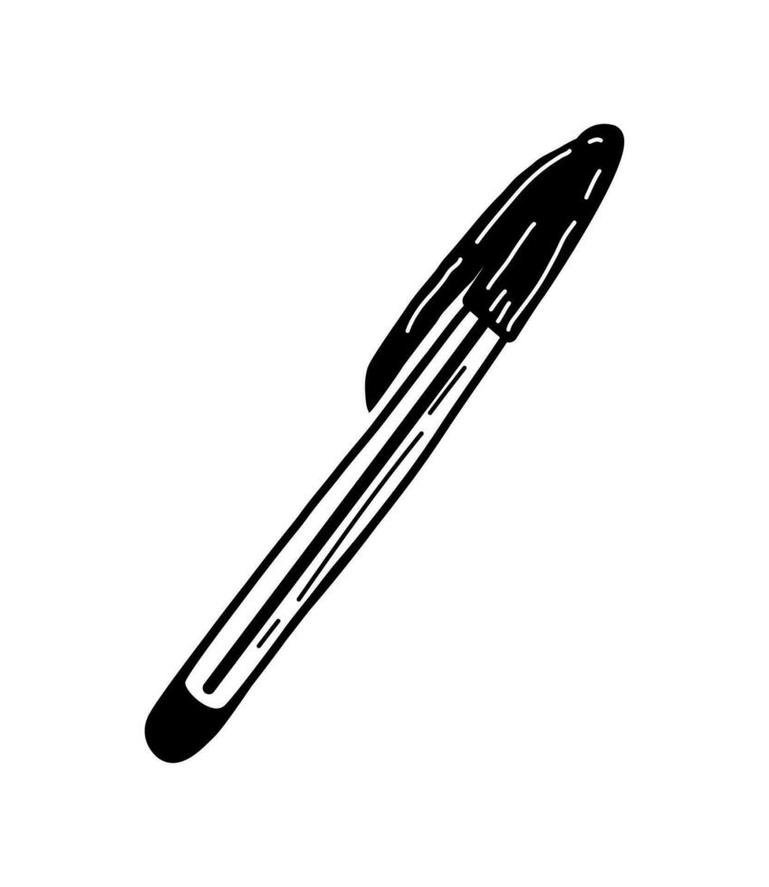 scarabocchio di fornitura di penna vettore