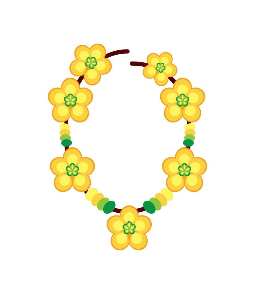 fiore collana icona isolato design vettore