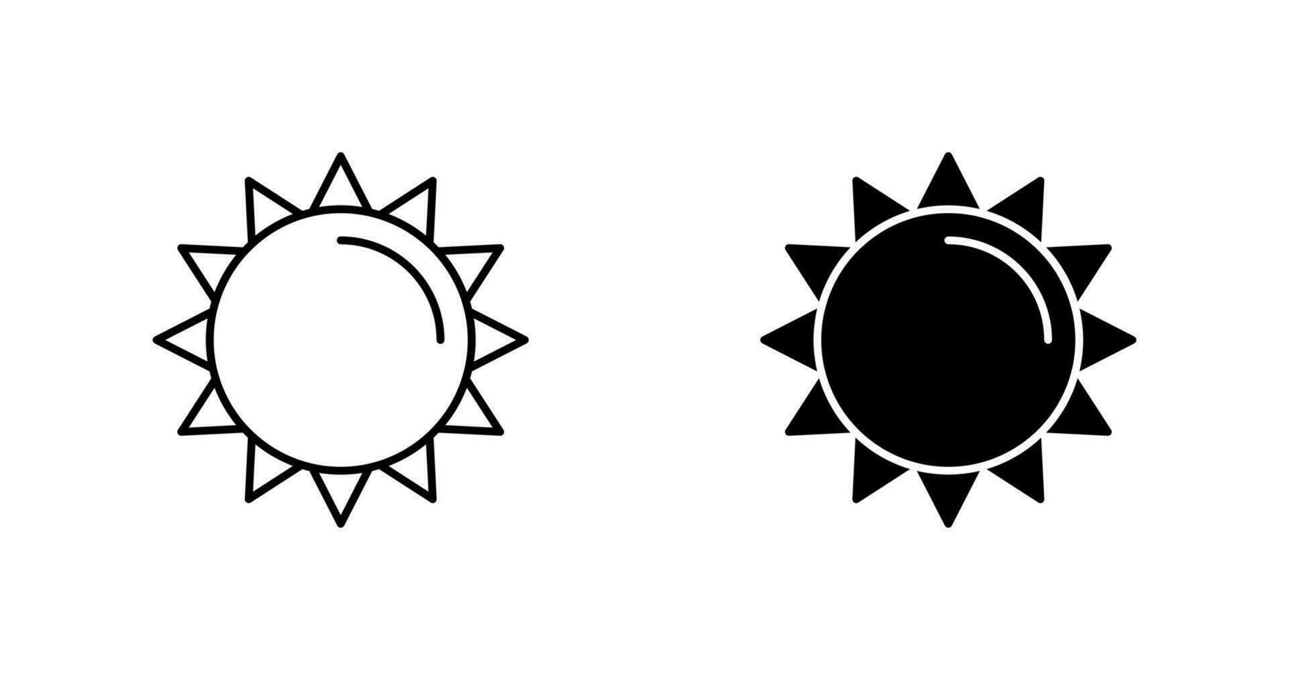 icona di vettore del sole