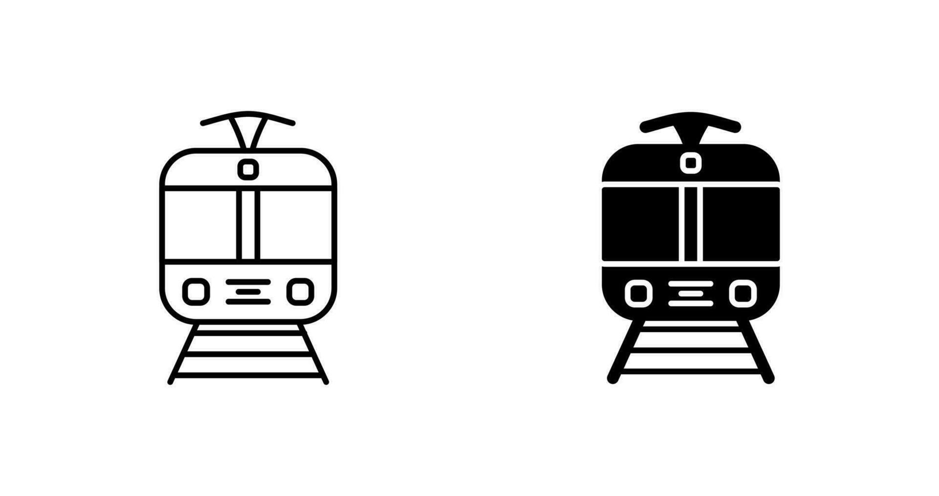 tram vettore icona