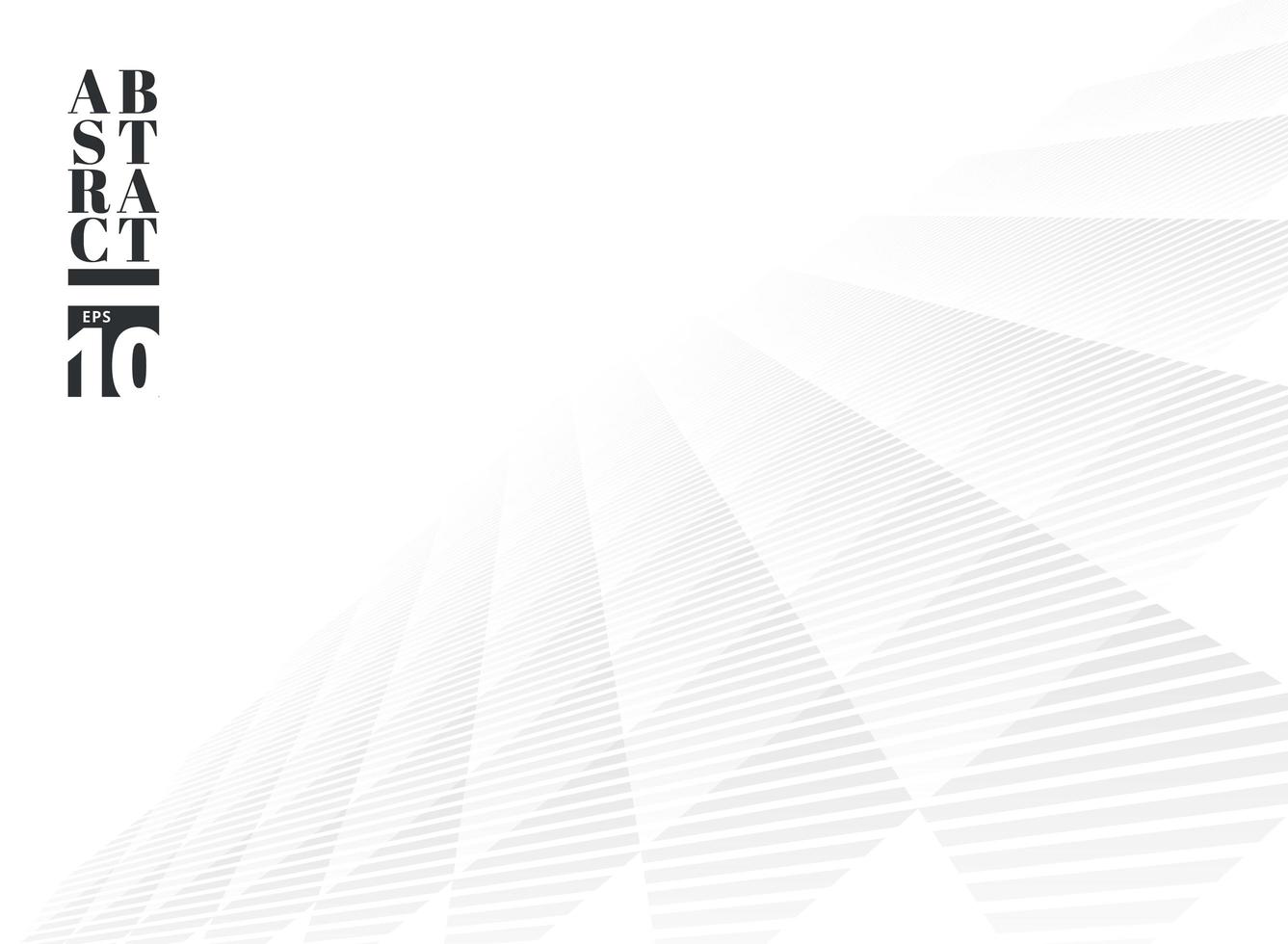 astratto bianco e grigio sottile reticolo quadrato sfondo prospettiva modello. stile moderno con traliccio monocromatico. ripetere la griglia geometrica. vettore