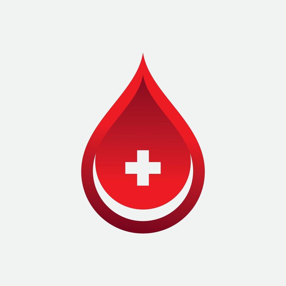 illustrazione vettoriale di sangue logo