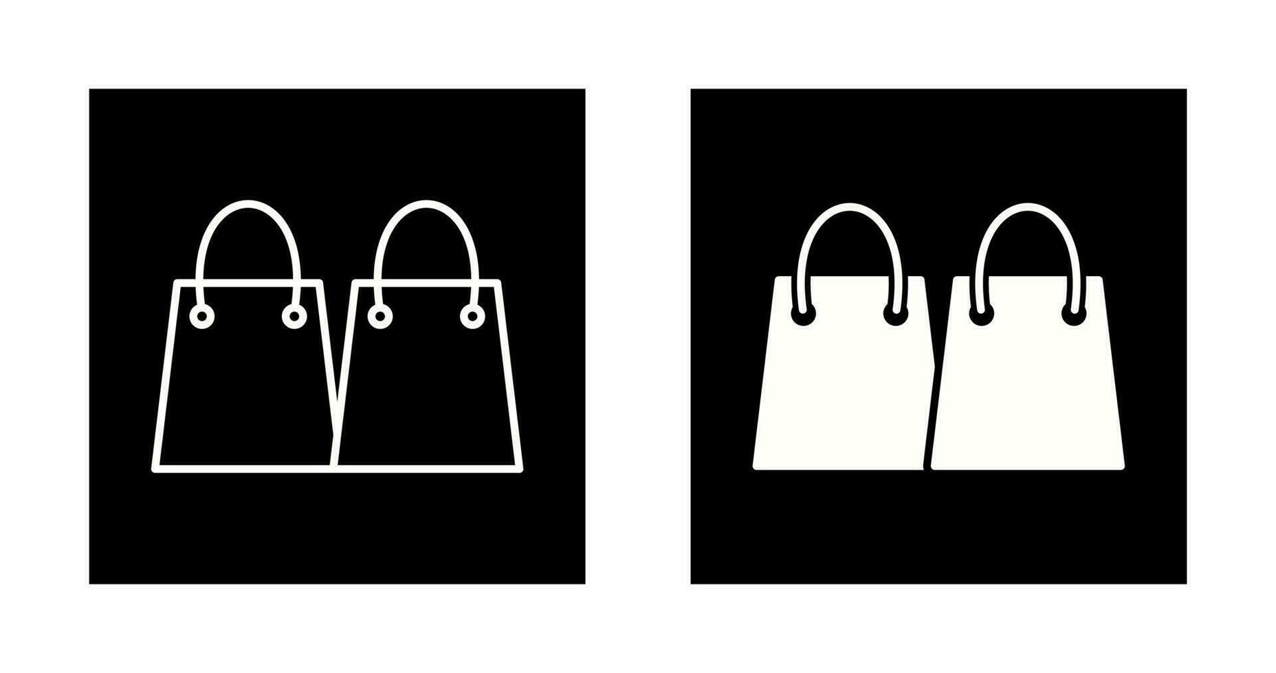 unico shopping borse vettore icona