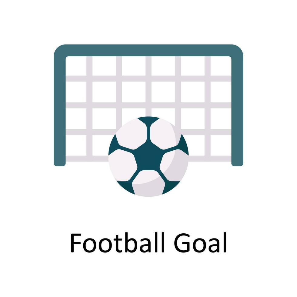 calcio obbiettivo vettore piatto icona design illustrazione. gli sport e Giochi simbolo su bianca sfondo eps 10 file