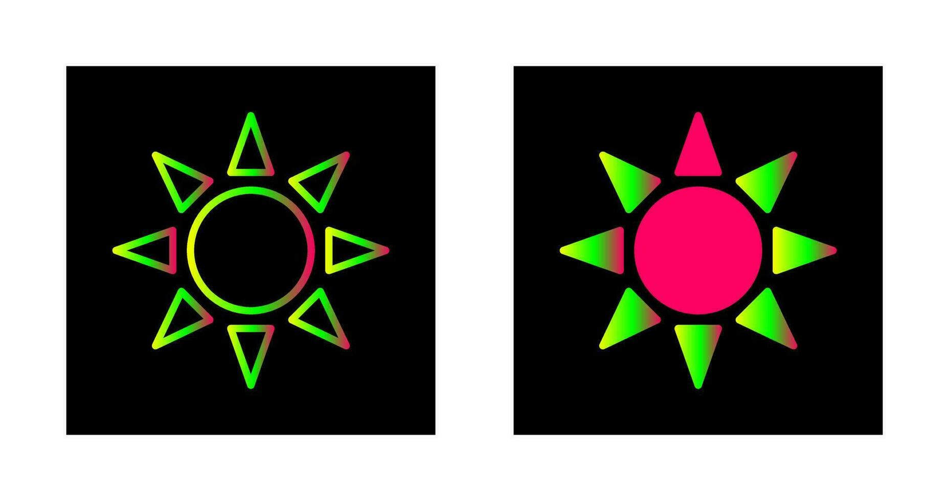 icona del vettore di radiazioni UV