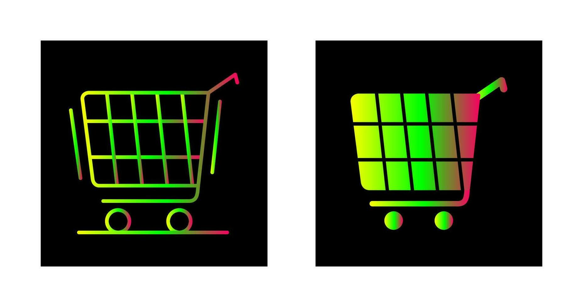 shopping carrello vettore icona