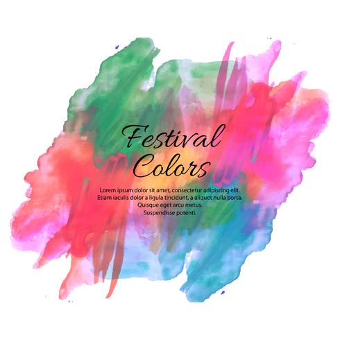 Holi festival di primavera di colori disegno vettoriale