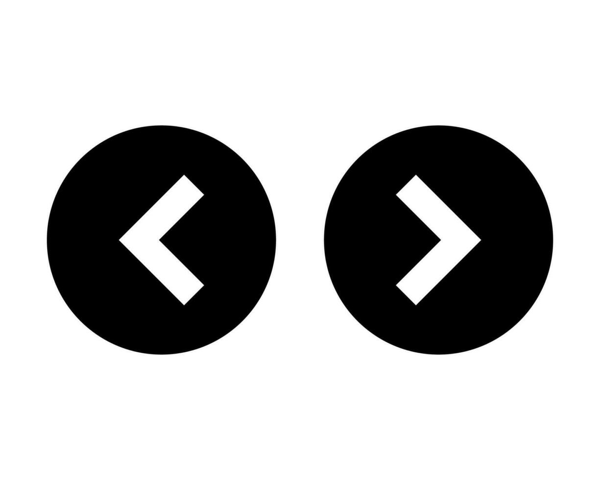 sinistra giusto icona pulsante vettore