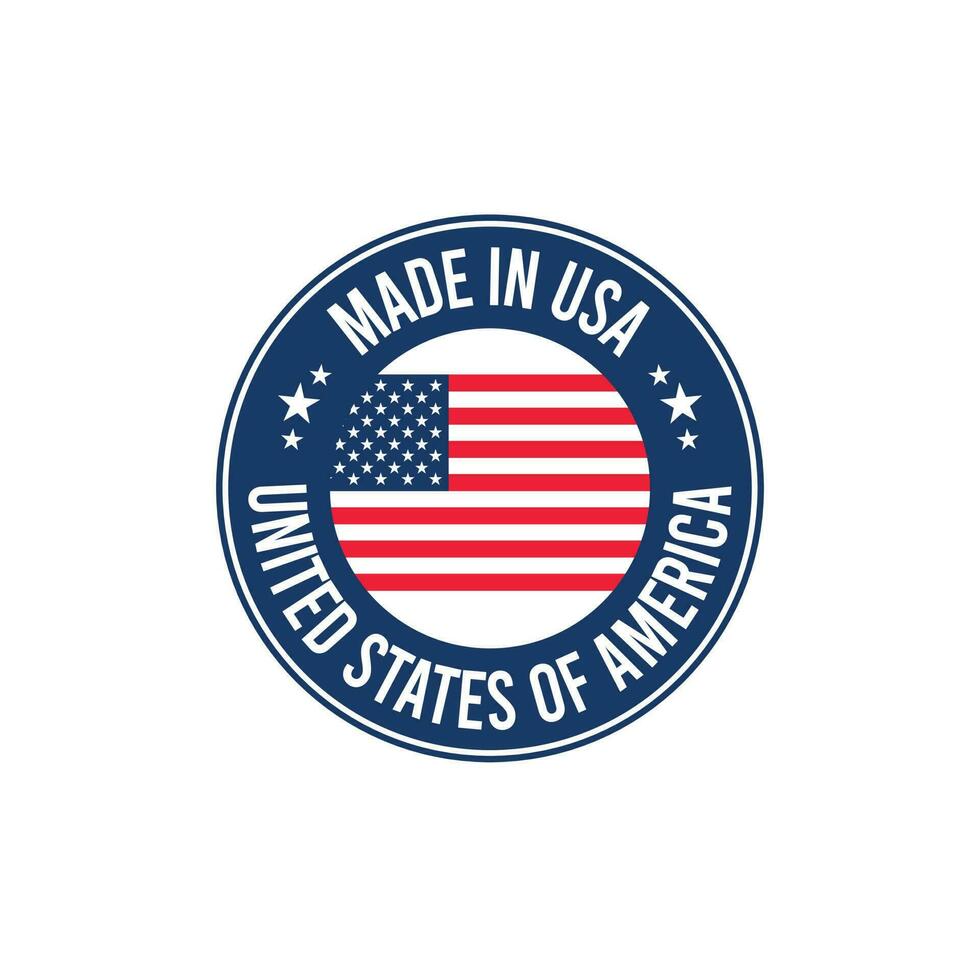 fatto nel Stati Uniti d'America francobollo distintivo vettore design