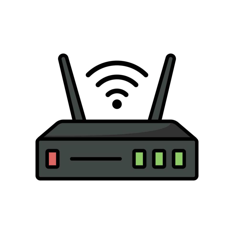 Wi-Fi router icona vettore design modello semplice e moderno