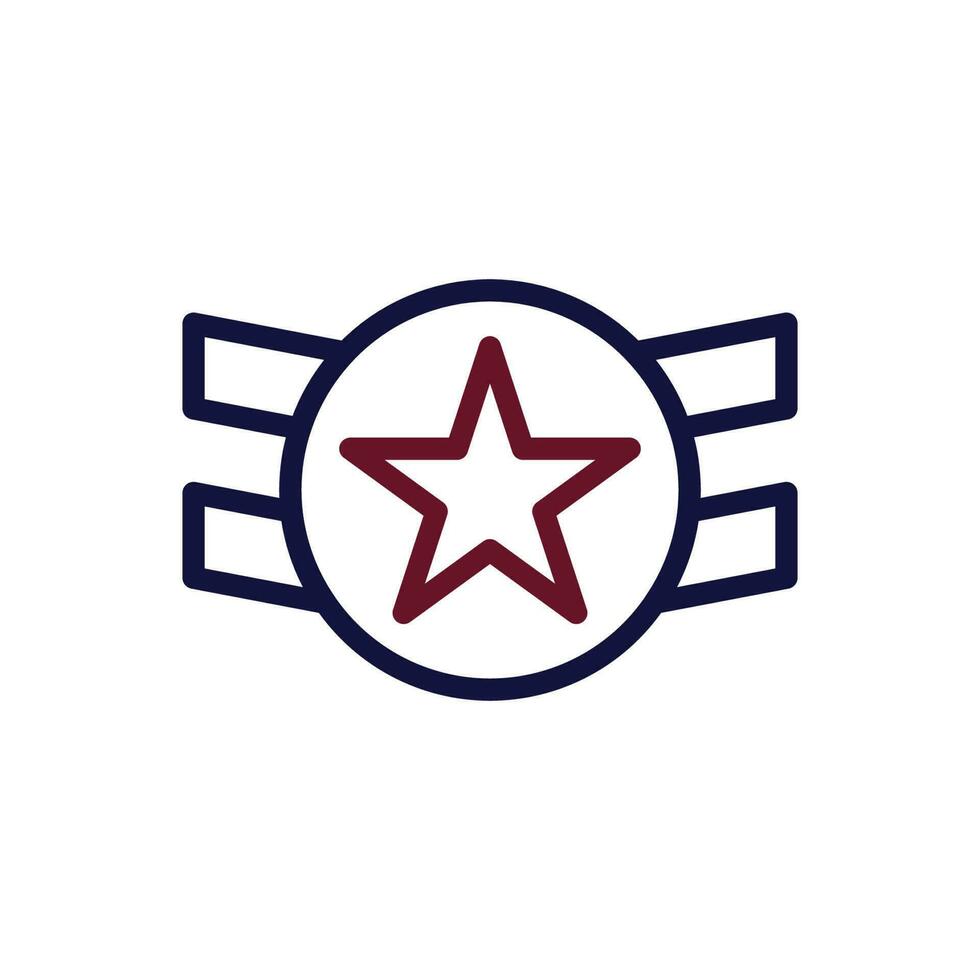 distintivo icona duocolor marrone Marina Militare colore militare simbolo Perfetto. vettore