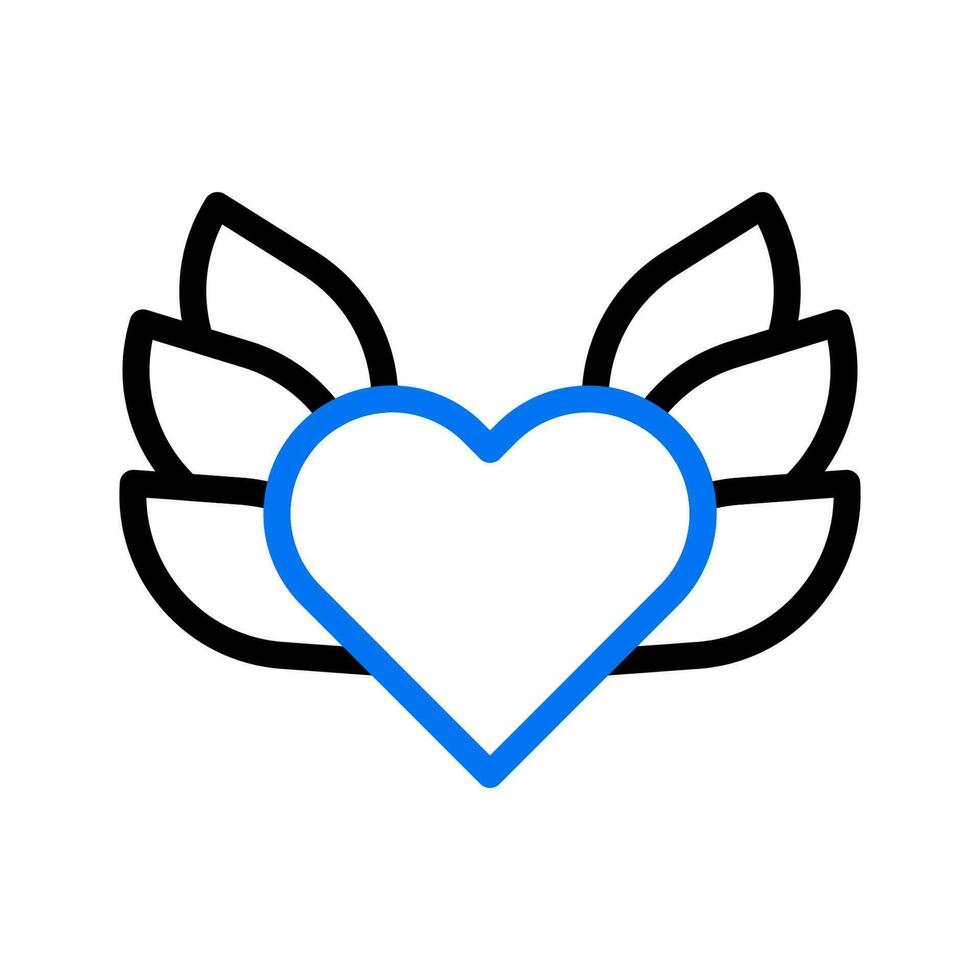 amore icona duocolor blu stile San Valentino illustrazione simbolo Perfetto. vettore