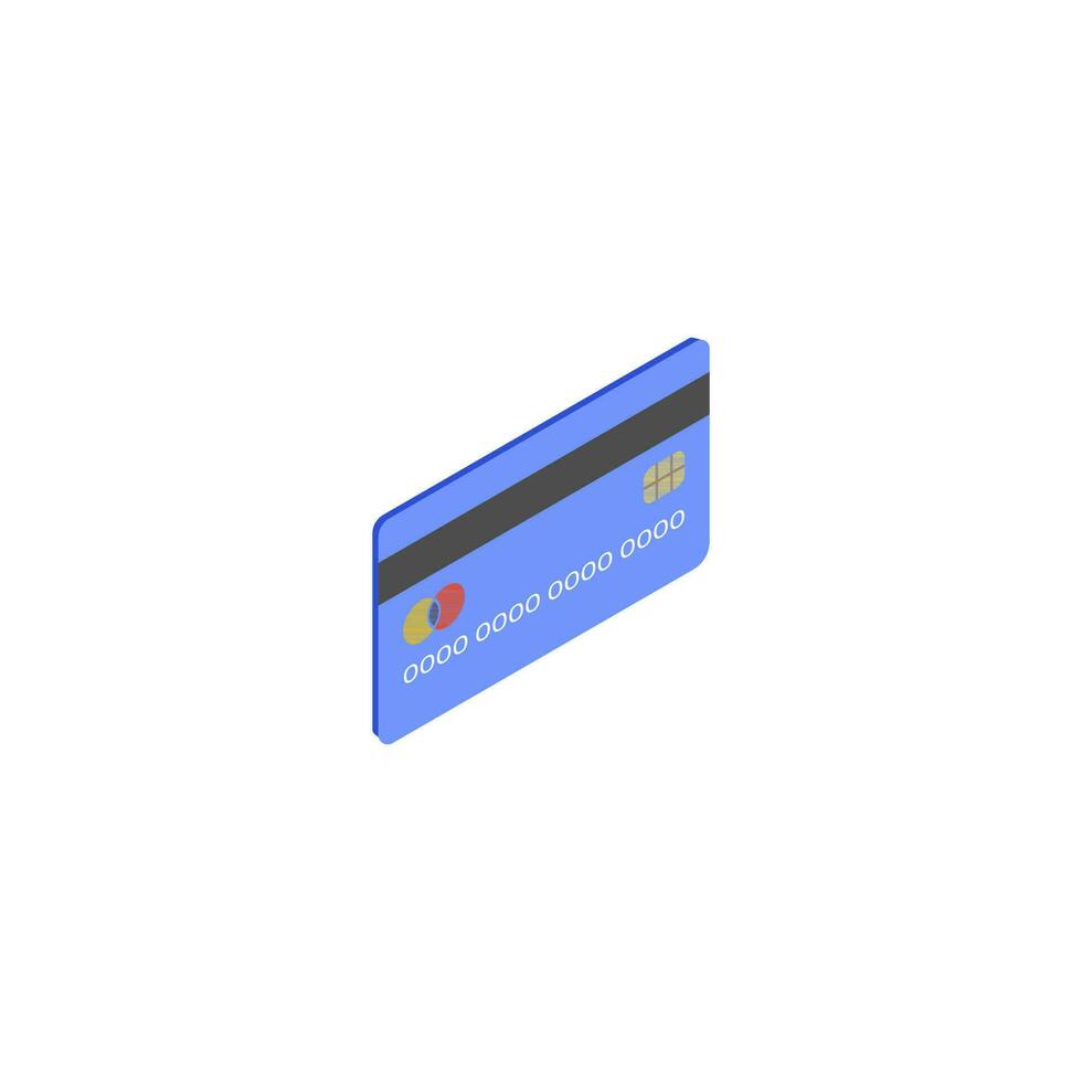 illustrazione di un' credito carta. vettore