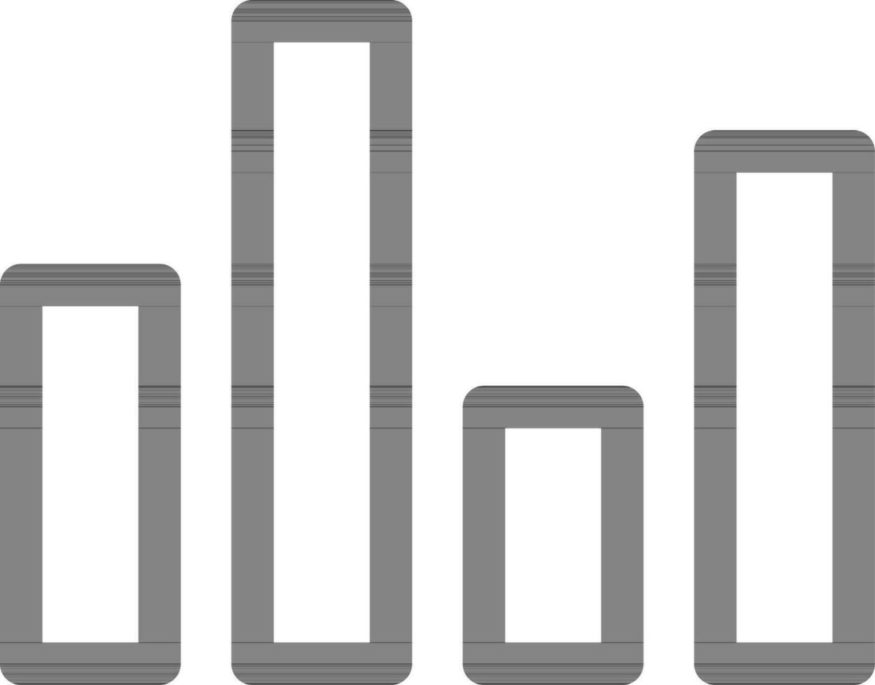 piatto illustrazione di bar grafico icona nel piatto stile. vettore
