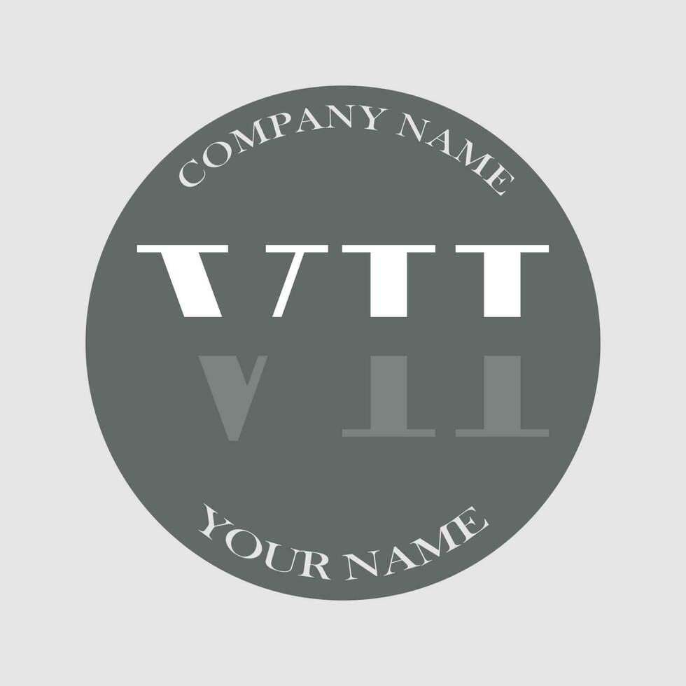 iniziale vh logo lettera monogramma lusso mano disegnato vettore