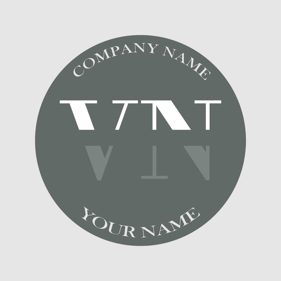 iniziale vn logo lettera monogramma lusso mano disegnato vettore