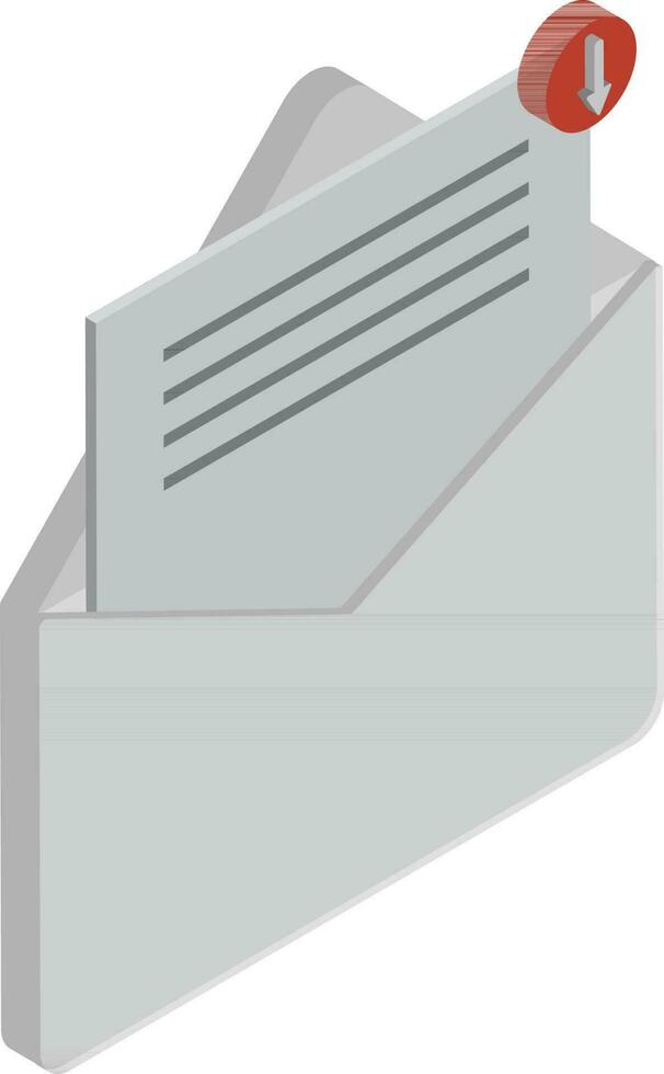3d isometrico illustrazione di Spedire e-mail icona. vettore