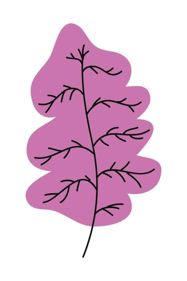 cartone animato albero isolato su un' bianca sfondo. semplice moderno stile. carino impianti, foresta, vettore piatto illustrazione. estate, primavera alberi.