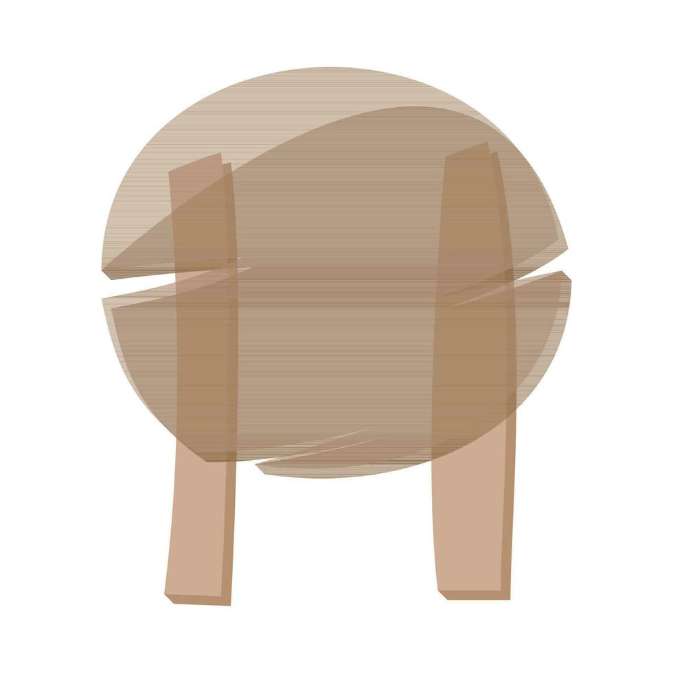 cartone animato di legno freccia rustico cartelli, Vintage ▾ individuazione del percorso segni. di legno compresse, strutturato pannelli, cartello nel cartone animato stile isolato su bianca sfondo azione vettore illustrazione. ui gioco risorse