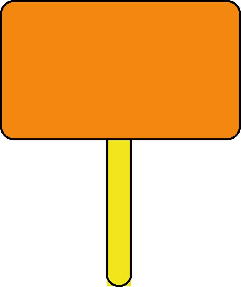 elezione vuoto voto tavola nel arancione e giallo colore. vettore