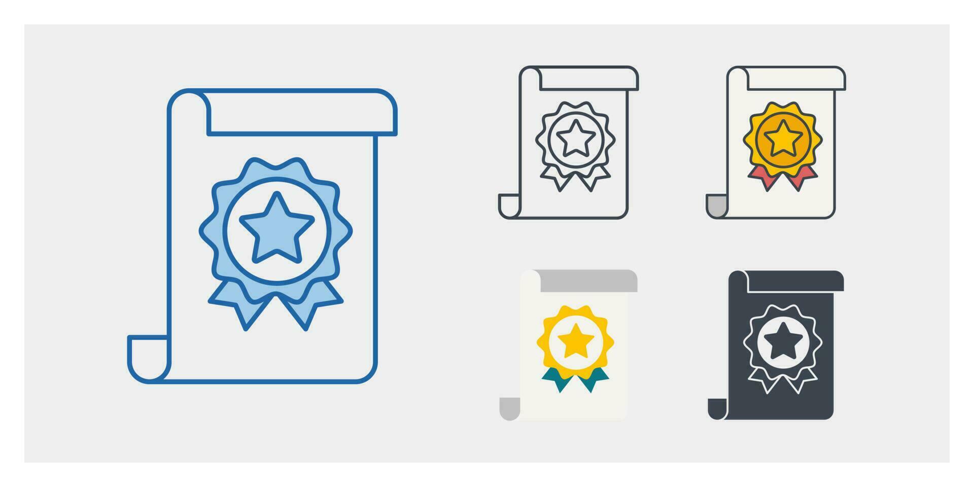 certificato icona simbolo modello per grafico e ragnatela design collezione logo vettore illustrazione